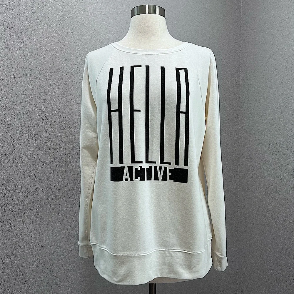 Lucy “Hella Active” Long Sleeve Message Sweatshirt - Picture 1 of 7